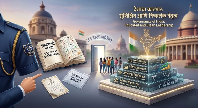 शिपायाला शिक्षणाची अट नेत्यांना का नाही?