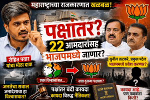 रोहित पवारांचा मोठा दावा; २२ आमदार कमळ चिन्हावर लढणार?
