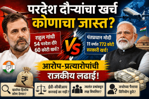 मोदींचे ७७२ कोटी vs राहुल गांधींचे ६० कोटी; परदेश दौऱ्यांवरून महासंग्राम!