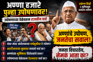 अण्णा हजारे पुन्हा मैदानात: हा जनाक्रोश की सरकारला वाचवण्याची राजकीय खेळी?
