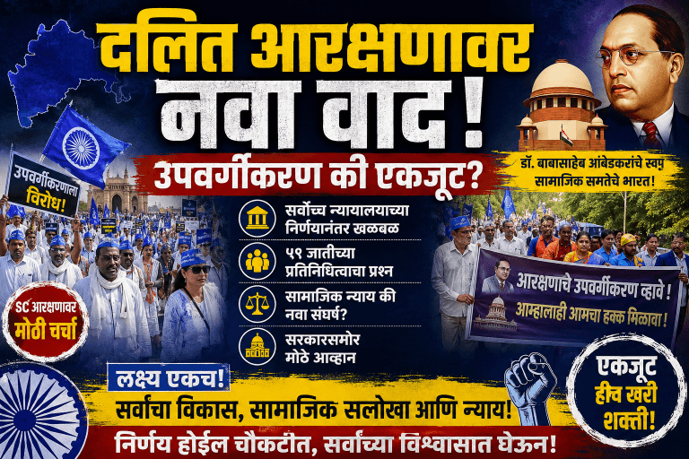 महाराष्ट्रातील दलित राजकारणात नवा भूकंप; आरक्षणाचे तुकडे पडणार की मिळणार सामाजिक न्याय?