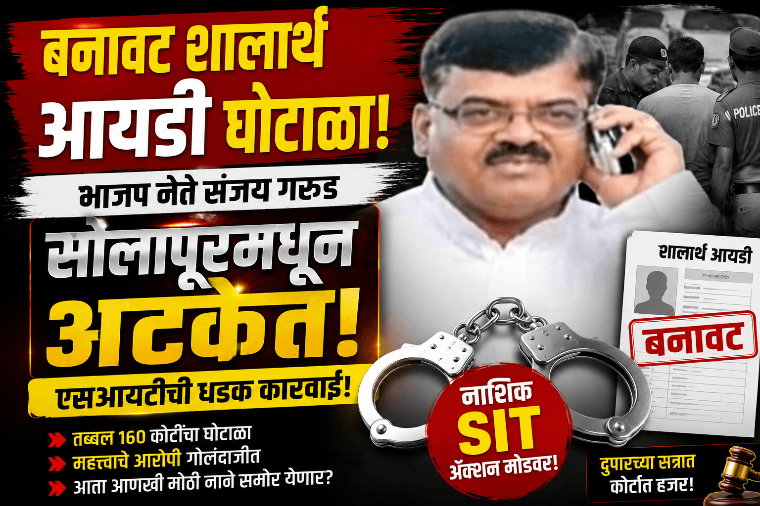 बनावट शालार्थ आयडी घोटाळा: भाजप नेते संजय गरुड अटकेत