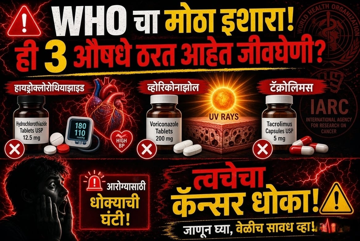 सावधान! कॅन्सरचा मोठा धोका; बीपीसह ‘या’ तीन औषधांमुळे आरोग्याशी खेळ!