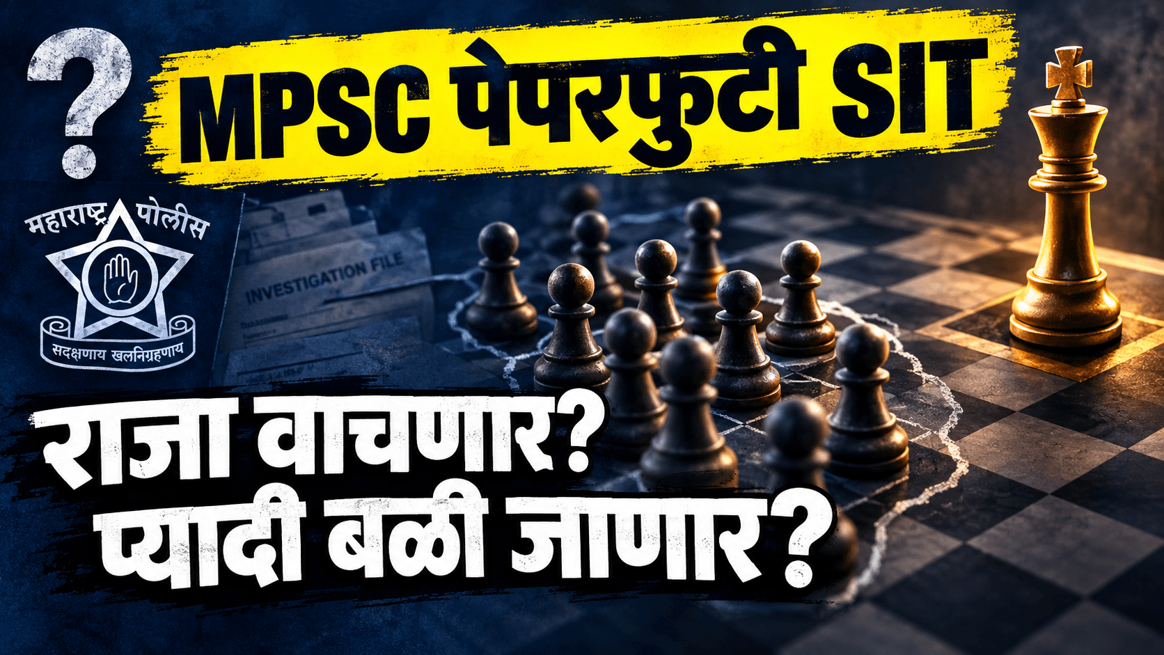 एमपीसी पेपरफुटी प्रकरण: एसआयटी चौकशीच्या नाटकाने विद्यार्थ्यांच्या डोळ्यात धूळफेक?